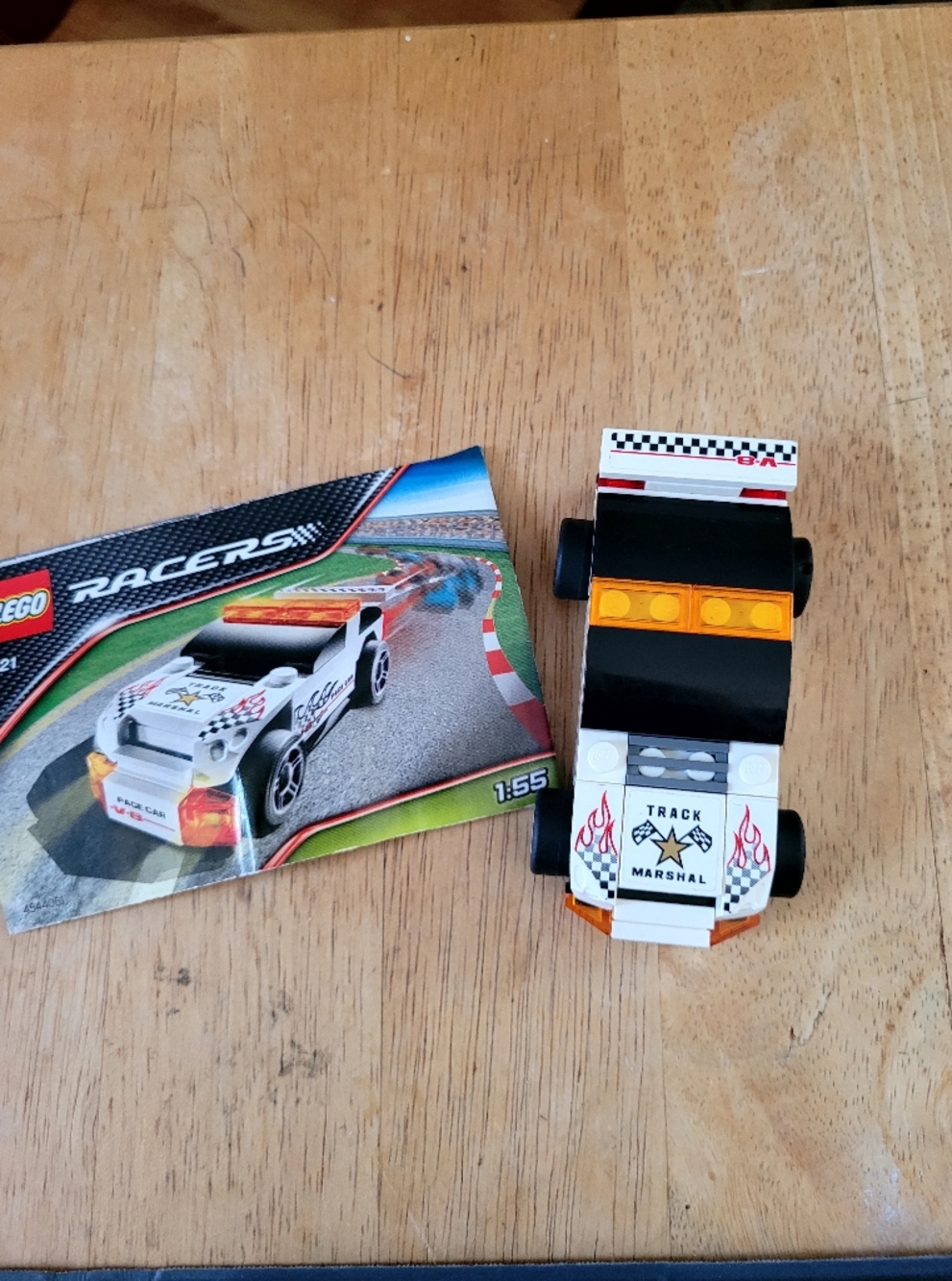 LEGO Racers Set # 8121 White Pace Car with Orange Lights